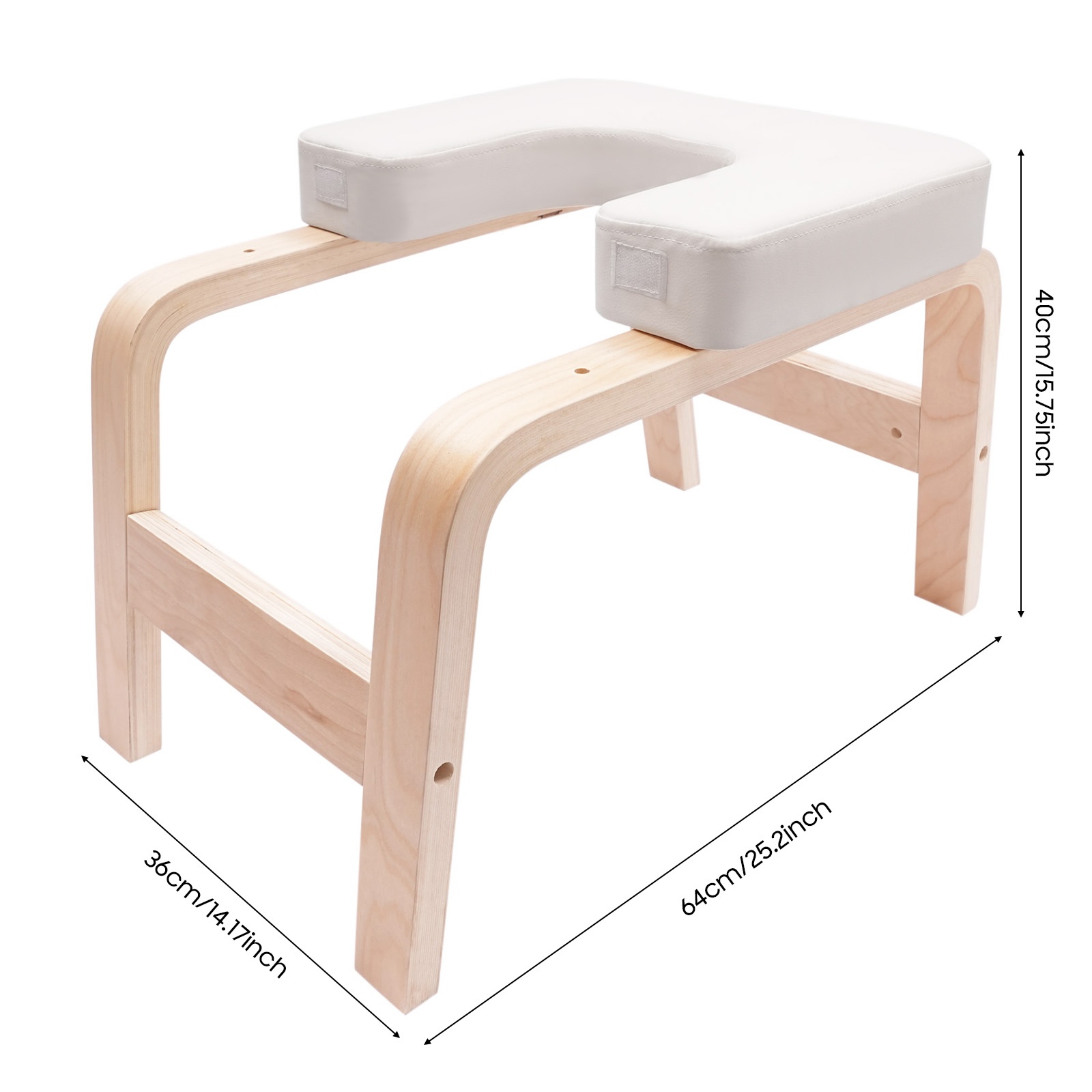 ヨガ反転チェア 木製ヘッドスタンドヨガベンチ 耐摩耗性 手作 - Pilates Chair Wunda のレビューと価格