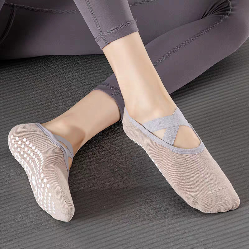 プロフェッショナル女性ヨガソックスシリコーン滑り止めバレエピ - Pilates Yoga Youtube のレビューと価格