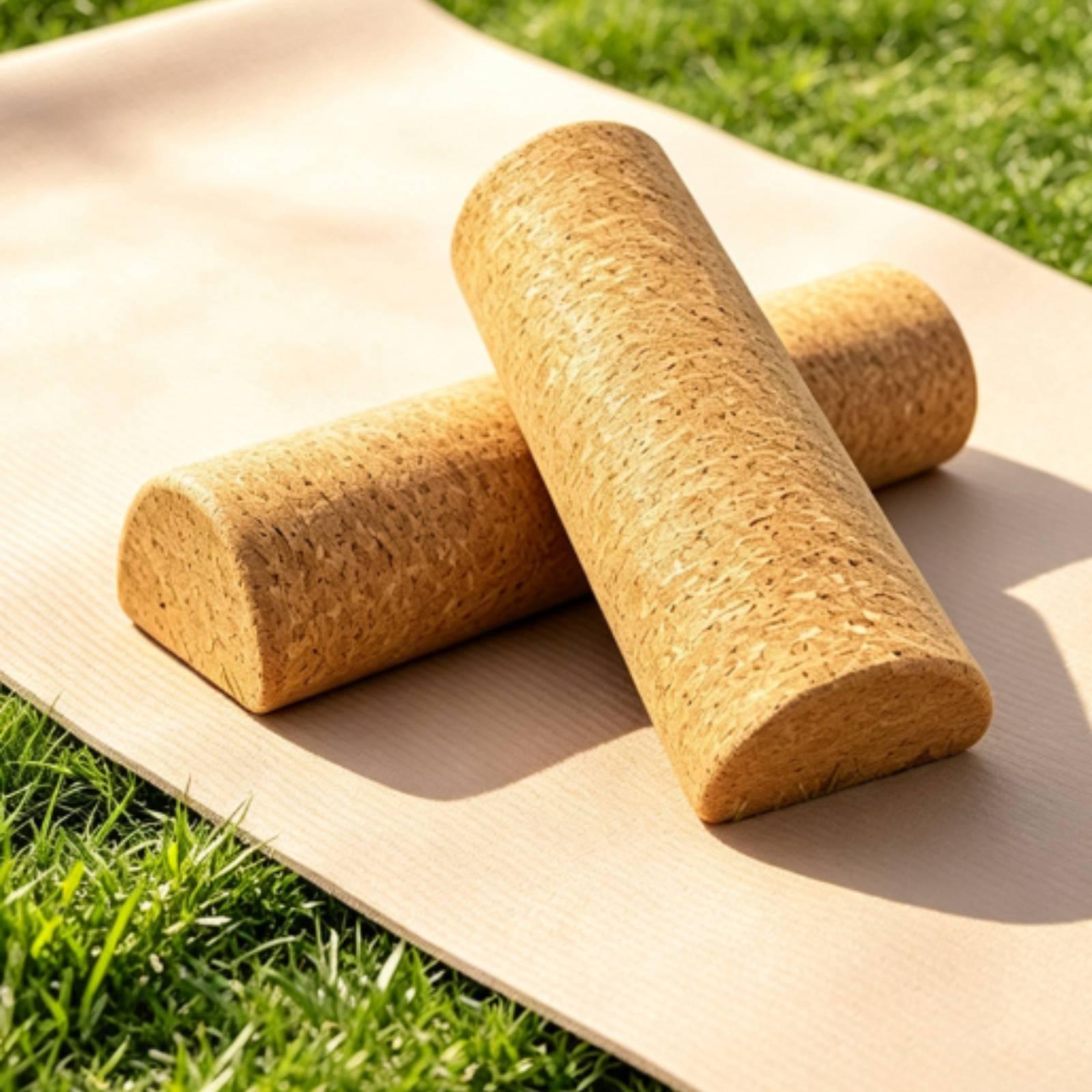 耐久性のあるコルク製ストレッチピラーヨガブロック 30x10 - Yoga Block Cork のレビューと価格