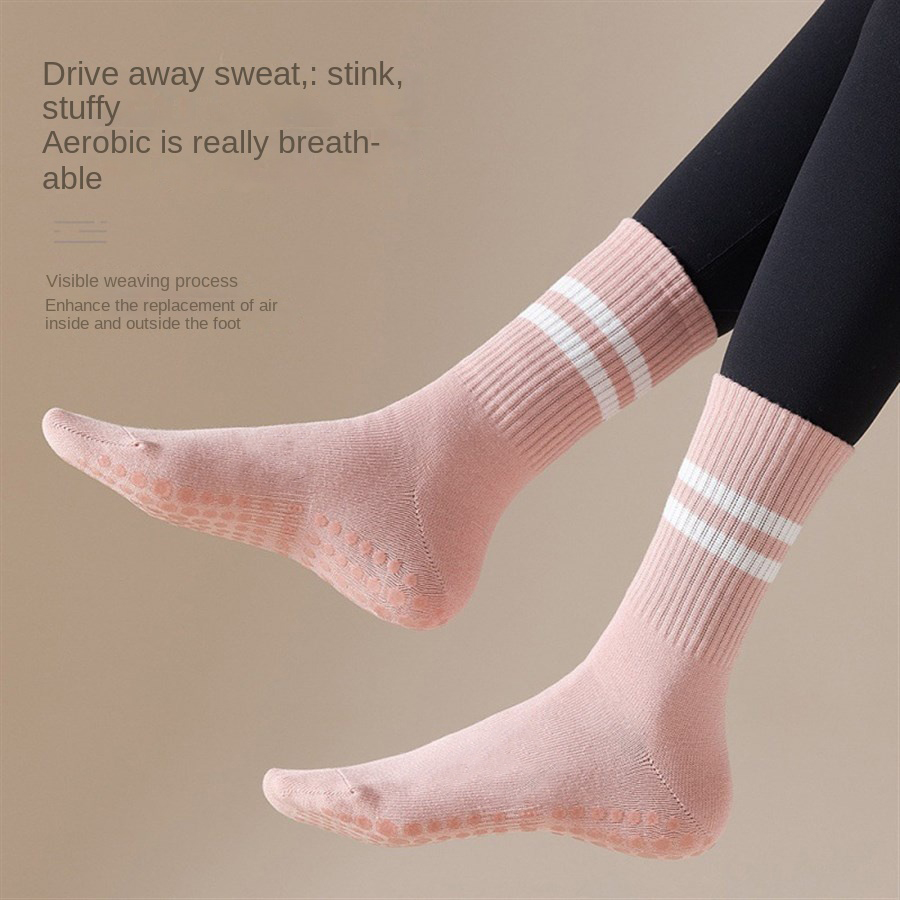 女性用ヨガソックス1組、スキッピングロープスポーツソックス、 - Pilates Yoga Barı のレビューと価格