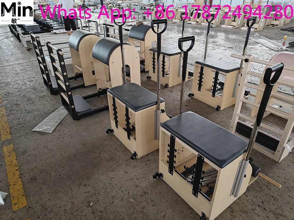 業務用オーク製ピラティス・ウンダチェア、ヨガスタジオ向け調整 - Pilates Chair Wunda のレビューと価格