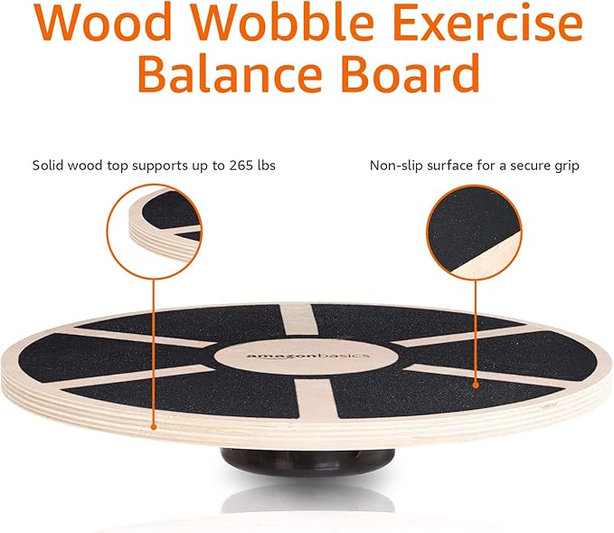 木製バランスボード、ホームフィットネストレーナーバランスボー - Balance Board Wobble のレビューと価格