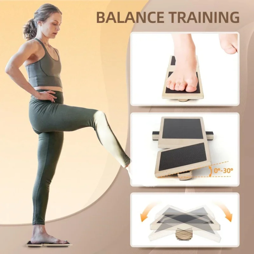 シングルフットバランスボード足首強化エクササイザー捻挫ノンス - Balance Board Wobble のレビューと価格